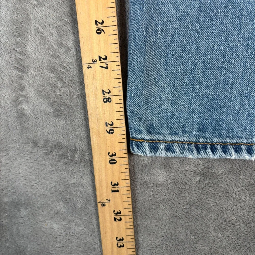 Vintage Levis 501 Mens 40x30 Light Wash Blue Denim Button Fly Jeans Y2K